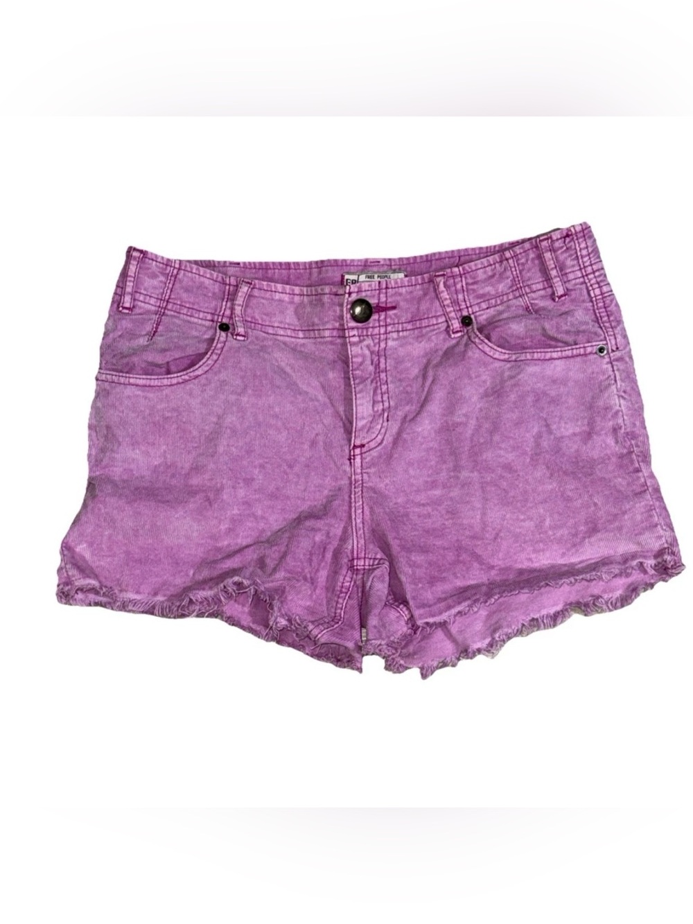 Free People Frayed Hem corduroy Shorts Purple  Size 28 Boho
